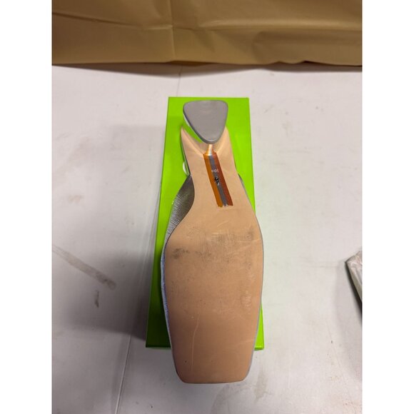 Sam Edelman Women's Ollie Square Toe Mule Soft Silver Size 10.5 NEW - Picture 6 of 7